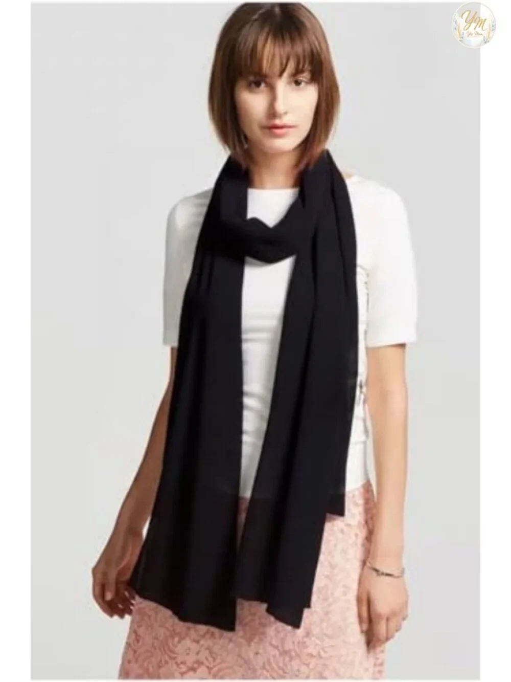 100% Silk Long Scarf Women Large Oblong Shawls Gift Packed